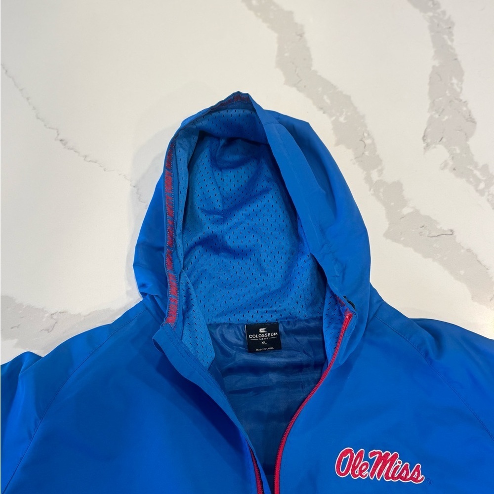 Colosseum Ole Ms Blue and Red Raincoat - Picture 3 of 12